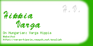 hippia varga business card